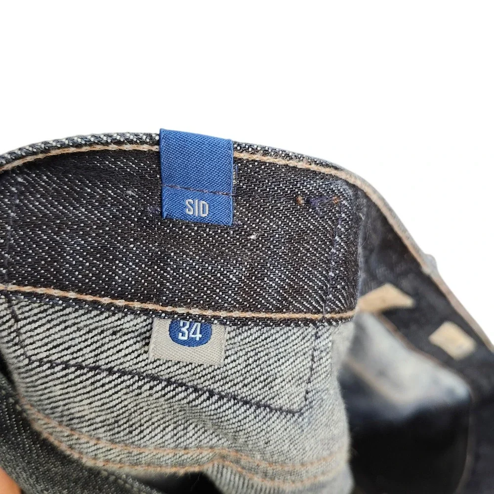 Citizens of Humanity Sid Mens Dark Wash Straight Leg Jeans Sz 34 Blue Collar USA